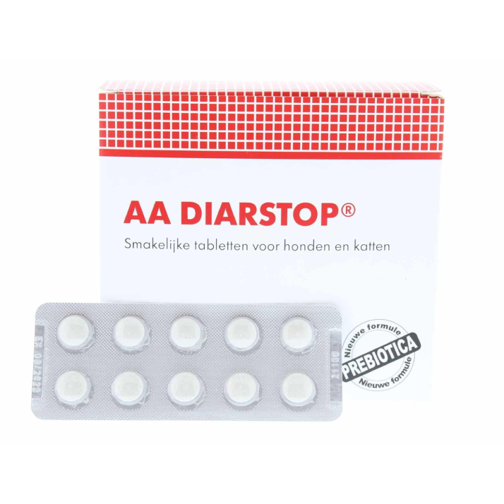 Doosje AA Diarstop met tablettenstrip